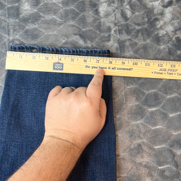 Lucky Brand 221 Straight Mens Blue Denim Jeans 40x30 7MBJ001 - Picture 9 of 12